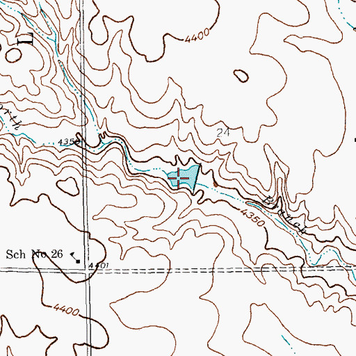 Topographic Map of Phillips Reservoir, NE