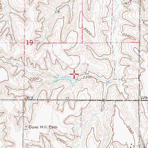 Topographic Map of Patterson Dam, NE