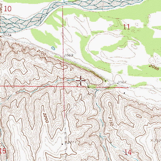 Topographic Map of Cadwalder Dam, NE