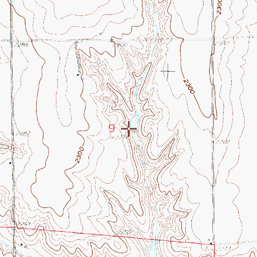 Topographic Map of Krumme Reservoir, NE