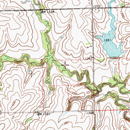 Topographic Map of Big Indian Creek Dam 14-B, NE
