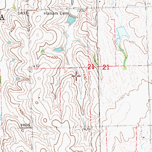 Topographic Map of Navratil Dam, NE