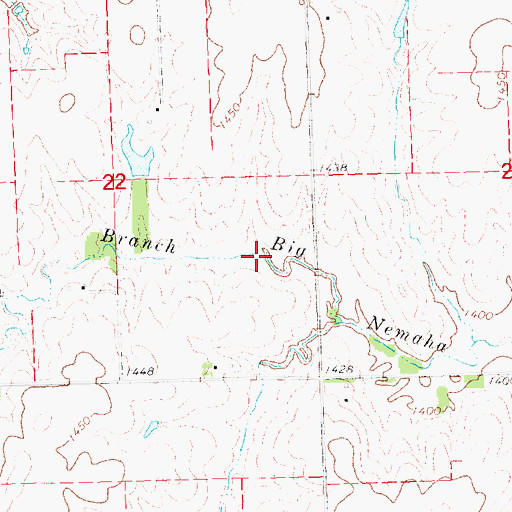 Topographic Map of Upper Big Nemaha Dam 15-D, NE
