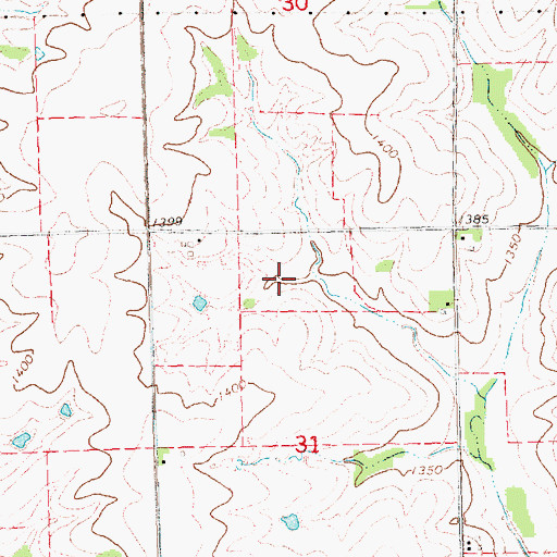Topographic Map of Upper Big Nemaha Dam L-17, NE