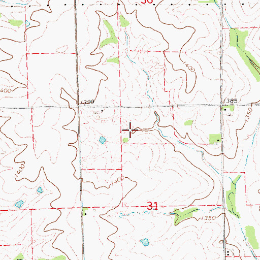 Topographic Map of Upper Big Nemaha Reservoir L-17, NE