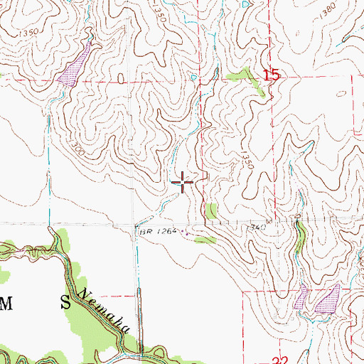 Topographic Map of Upper Big Nemaha Reservoir G-13, NE