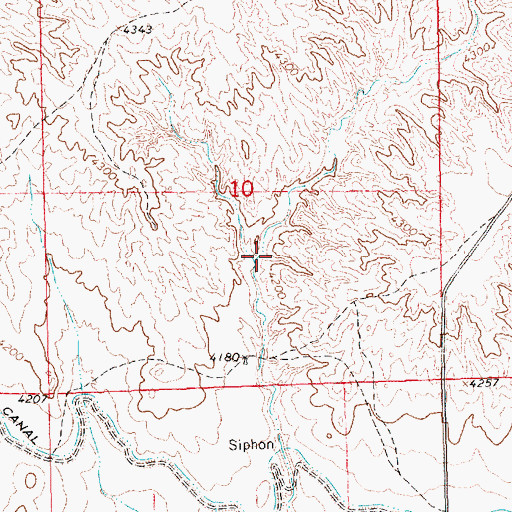 Topographic Map of Funk Dam, NE