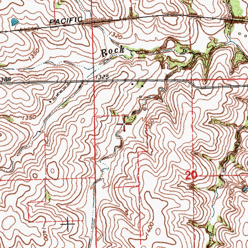 Topographic Map of Rock Creek Dam 21-A, NE