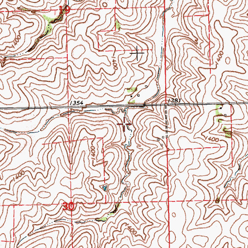 Topographic Map of Rock Creek Dam 3-4, NE