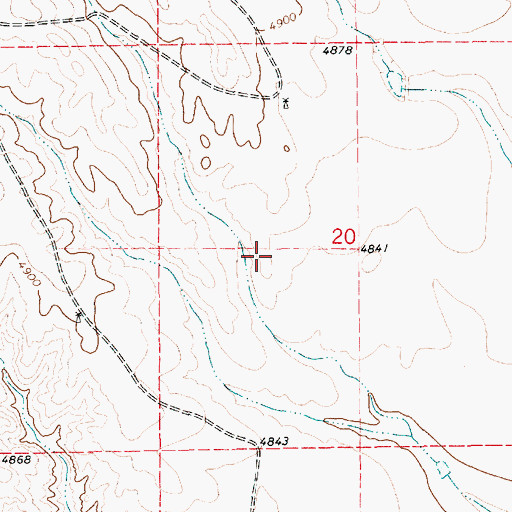 Topographic Map of Parsons Reservoir, NE