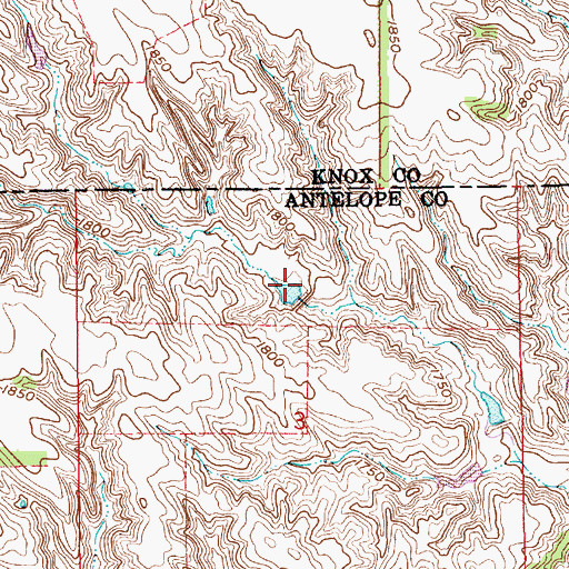 Topographic Map of Howard Reservoir, NE