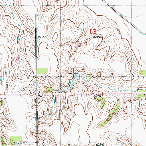 Topographic Map of Hollman Dam, NE