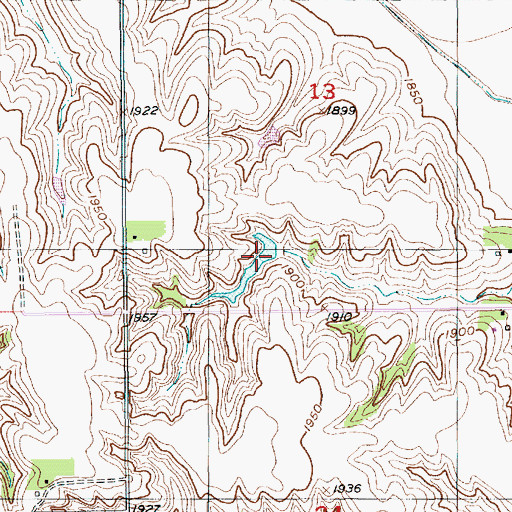 Topographic Map of Hollman Reservoir, NE