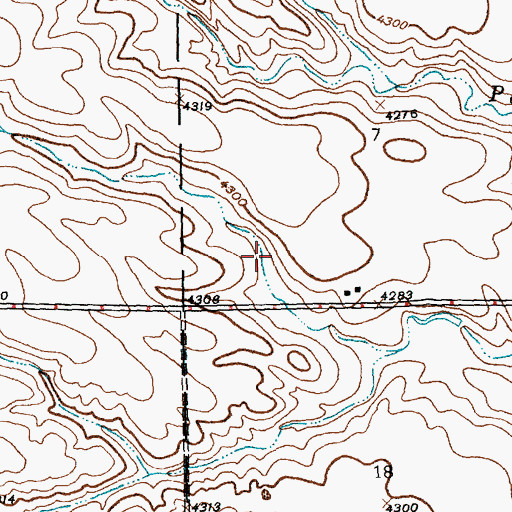 Topographic Map of Hansen Reservoir, NE