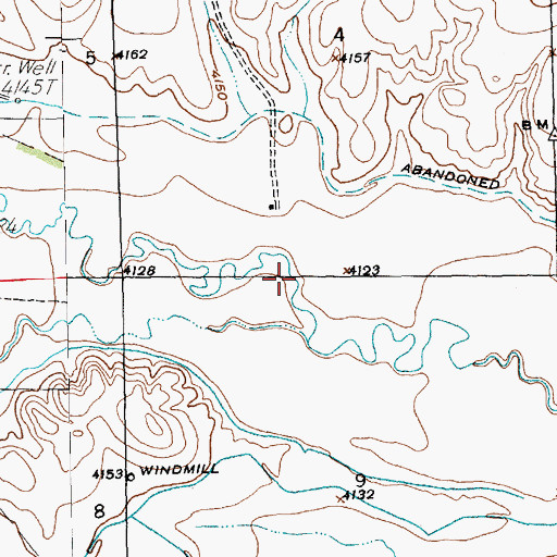 Topographic Map of Cook SE Dam, NE