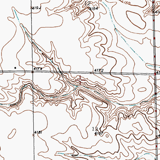 Topographic Map of Luce Dam, NE