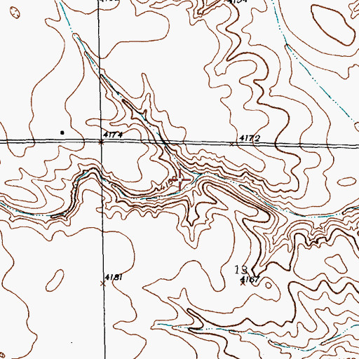 Topographic Map of Luce Reservoir, NE