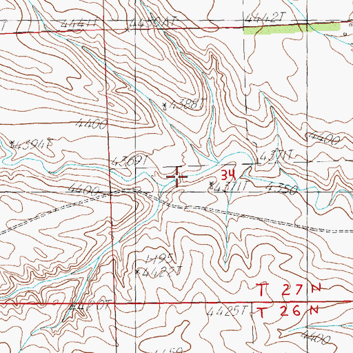 Topographic Map of Nikont Dam, NE