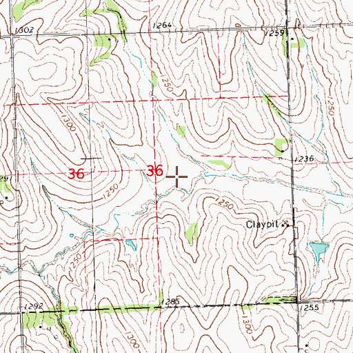 Topographic Map of Wilson Creek Reservoir 11-A, NE