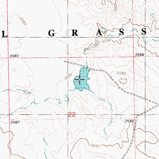 Topographic Map of Dahlheimer Reservoir, NE