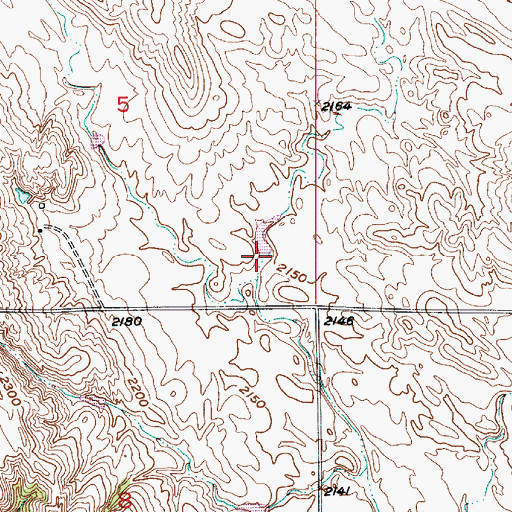 Topographic Map of Walker Dam, NE