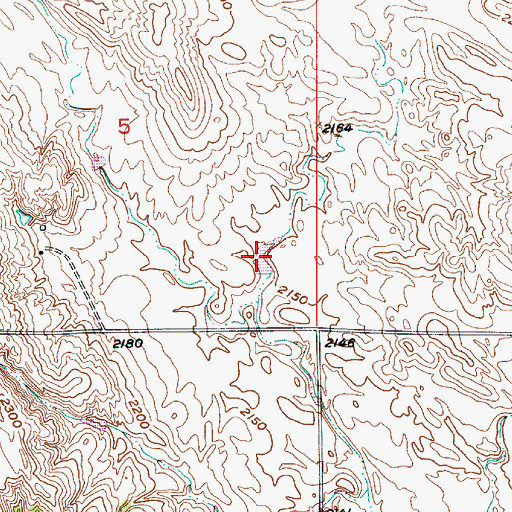 Topographic Map of Walker Reservoir, NE