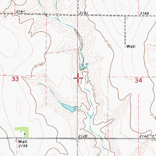 Topographic Map of Batten Reservoir, NE
