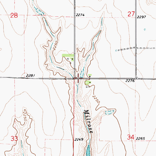 Topographic Map of Carter-David East Dam, NE