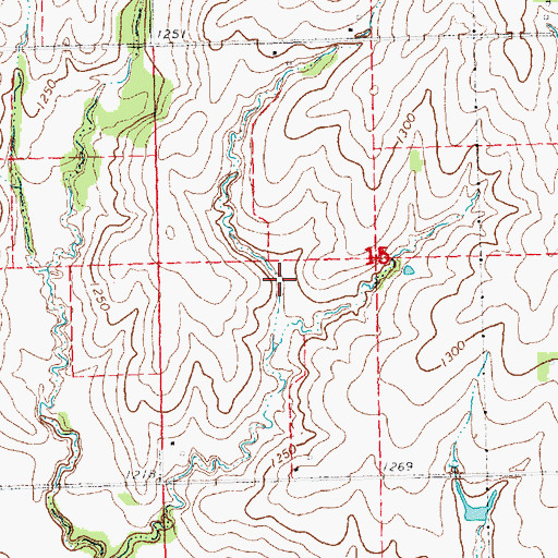 Topographic Map of Upper Big Nemaha Dam J-15A, NE