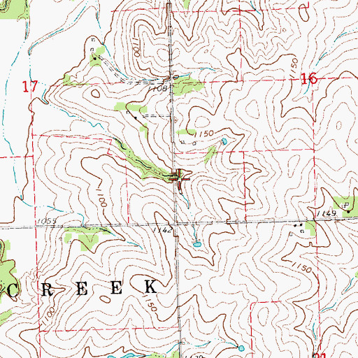 Topographic Map of Spring Creek Reservoir 4-1, NE