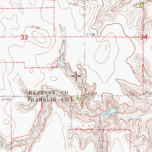 Topographic Map of Olson Dam, NE