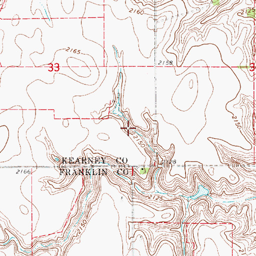 Topographic Map of Olson Reservoir, NE