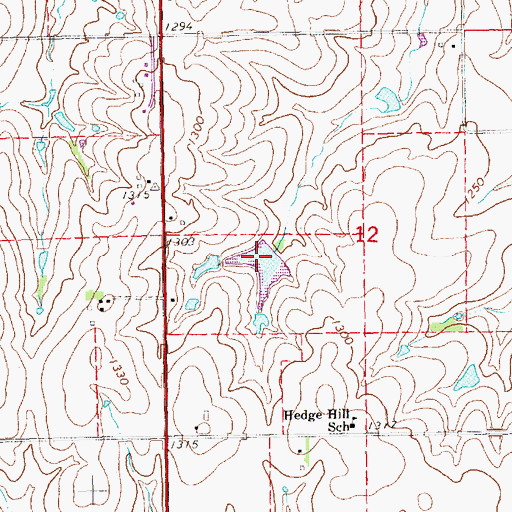 Topographic Map of Block Dam, NE