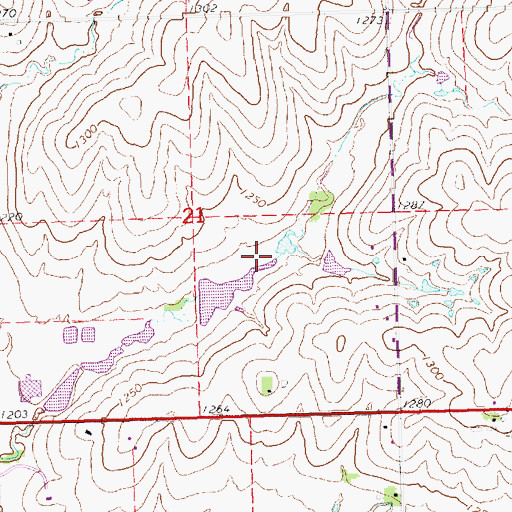 Topographic Map of Monahan Reservoir, NE