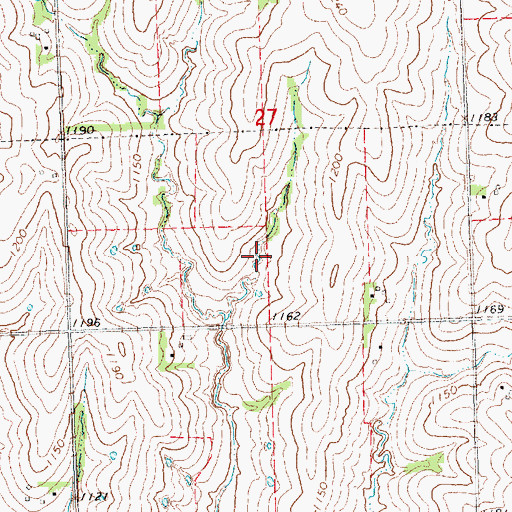 Topographic Map of Wilson Creek Dam 2-23, NE