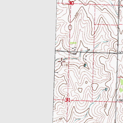 Topographic Map of Wilson Creek Dam 7-19-E, NE