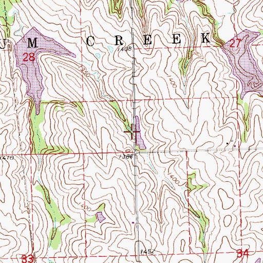 Topographic Map of Plum Creek Dam 4-8, NE