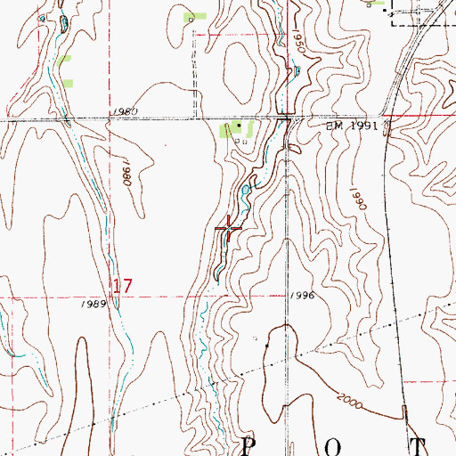 Topographic Map of Schmidt Reservoir, NE