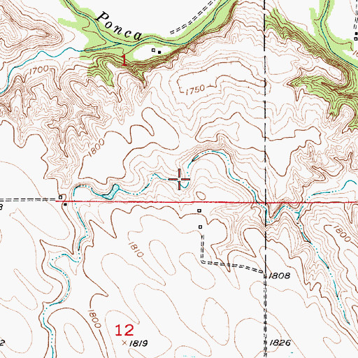 Topographic Map of Mohr Dam, NE
