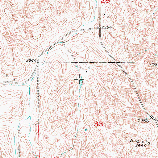 Topographic Map of Knapp Dam, NE