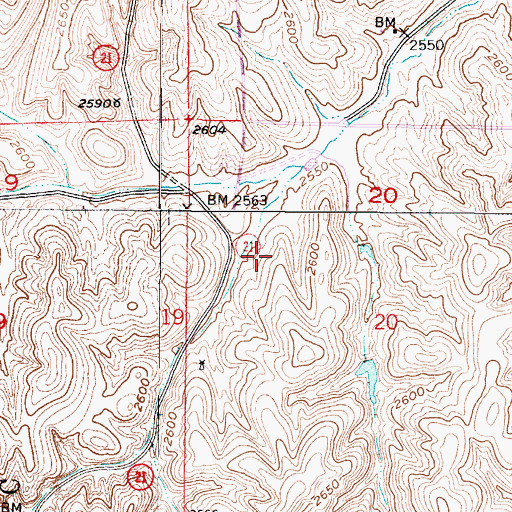 Topographic Map of Anthony Dam, NE