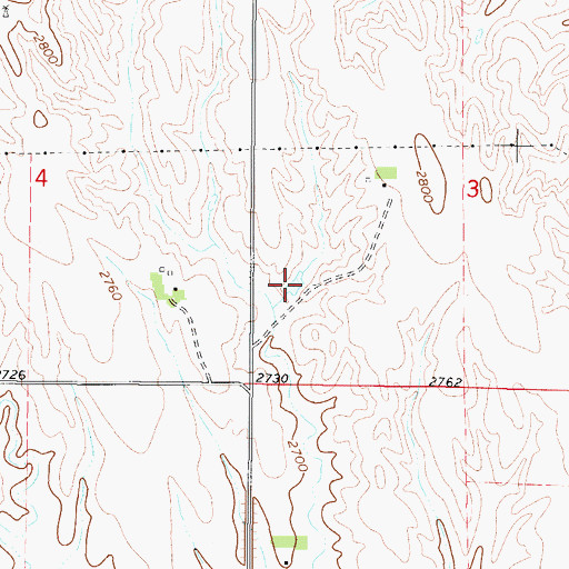 Topographic Map of Feddersen Reservoir, NE