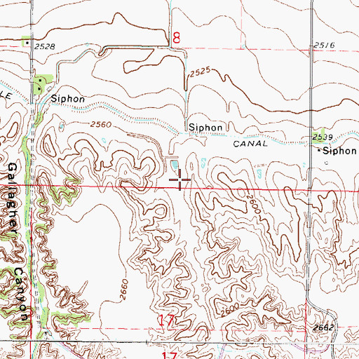 Topographic Map of Wichelt Dam, NE