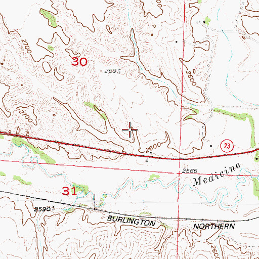 Topographic Map of Cole Reservoir, NE