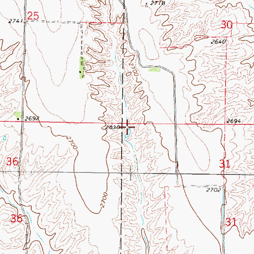 Topographic Map of Gardner Dam, NE