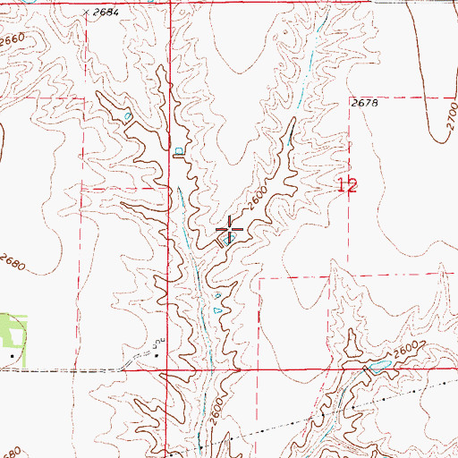 Topographic Map of Klein Reservoir, NE