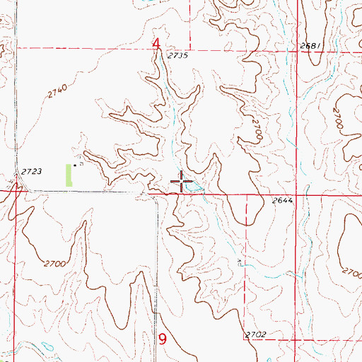 Topographic Map of Koch Reservoir, NE