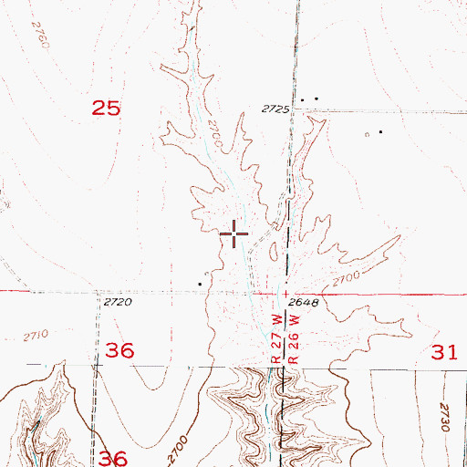 Topographic Map of Walther Reservoir, NE