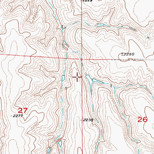 Topographic Map of Ehrke Dam, NE