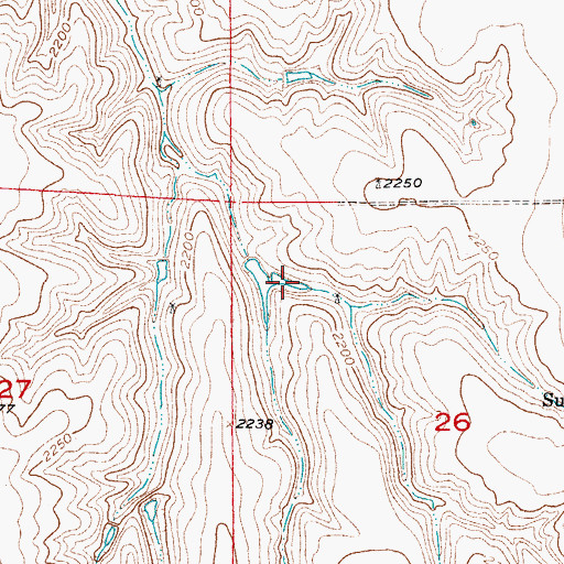 Topographic Map of Ehrke Reservoir, NE